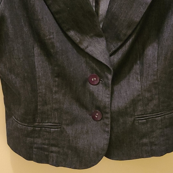 Impressions Dressy Jean Jacket - Picture 4 of 4